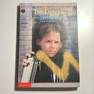 Scholastic The Library Card — Blue and Yellow Cover